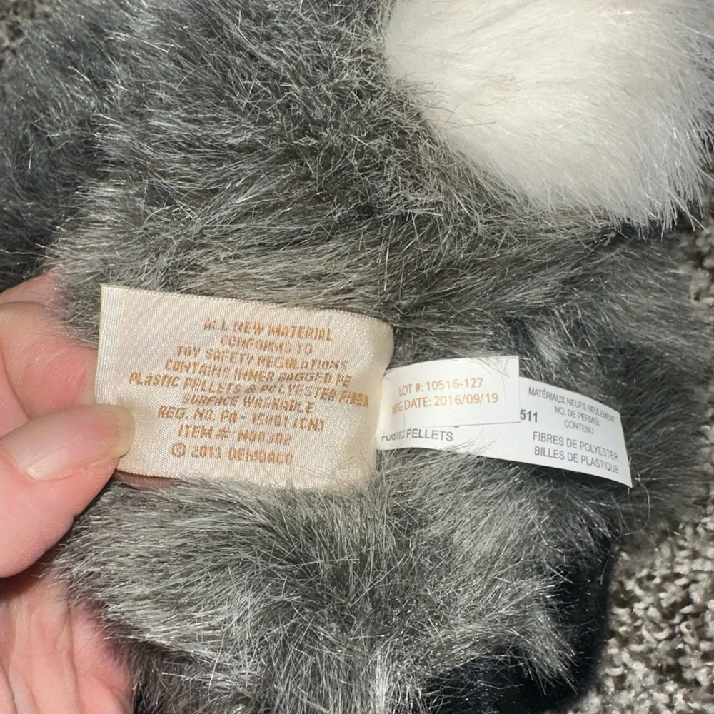 Demdaco Nat & Jules Billy Goat Charcoal Gray Kids Plush Stuffed Animal Toy 12
